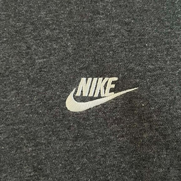 Nike Men's Sportswear Club Fleece Full Zip Hoodie in a dark gray - Picture 6 of 8